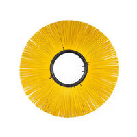 Brosse de balayage latérale en PP jaune pour machine de nettoyage de voirie
