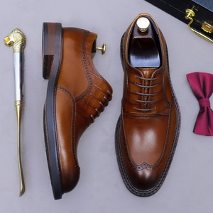 Zapatos de Cuero de Alta Gama para Hombre con Cordones y Aumento de Altura - Nuevo Estilo de Zapatos de Oficina de Cuero Genuino - Product Image 4