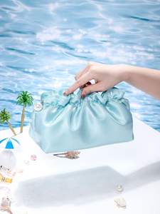 Haut de gamme plissé nuage maquillage sac voyage Portable femmes sac cosmétiques toilettage <span class=keywords><strong>stockage</strong></span> - Product Image 2