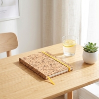 Bloc-notes élégant en liège recyclé fait main, prix d'usine, avec texture assortie et ensemble promotionnel pour cadeaux d'entreprise