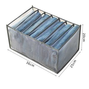Wholesale Foldable <b>Storage</b> Organizers <b>Drawer</b> Closet Divider <b>Boxes</b> for Jeans Socks Bra Clothes Underwear Sets - Product Image 2