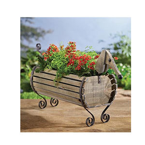 Lit de <span class=keywords><strong>jardin</strong></span> en bois pour enfants, 50 pièces, tonneau à fleurs en bois, support pour plantes, mignon, décoratif, en hauteur - Product Image 2