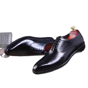 Collection Printemps 2026 - Dernières Chaussures Oxford en Cuir pour Hommes, Style Britannique, Formelles, Embossées, Bout Pointu - Product Image 5