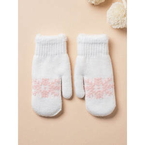 Kit di fiori di neve bianca con guanti caldi Moa a mano - Product Image 1