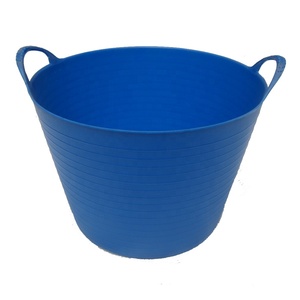 Best sellers flexible plastic PE buckets basket tubs with handles