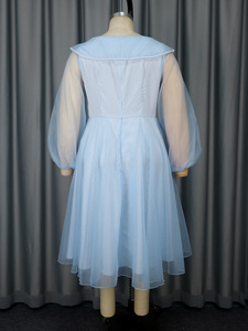 Fábrica de China Tallas grandes Vestido de malla de alta calidad Mujeres Elegantes Vestidos de graduación <span class=keywords><strong>Ropa</strong></span> Vestido de mujer Buena calidad - Product Image 4