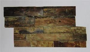 Panel de revestimiento de pared de piedra Nero Culture de <span class=keywords><strong>pizarra</strong></span> negra, revestimiento envolvente para chimenea - Product Image 4