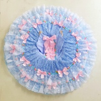 Robe Tutu de Ballet Professionnelle pour Enfants, en Tulle Blanc, Bleu, Rose, Justaucorps de Gymnastique, Costume de Danse Diamant, Ballerine