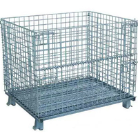 Guichang Étagère de rangement mobile en treillis métallique, table de rangement pliante, avec structure en fer, roulettes en acier pour transport express et usage en supermarché