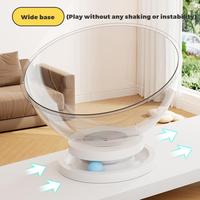 Lit pour chat transparent en PP, moderne, solide, avec design rotatif, imperméable, emballage en carton durable