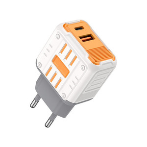 <span class=keywords><strong>Caricabatterie</strong></span> a Doppia Porta PD 20W Ricarica Rapida, Adattatore US EU UK Tipo C USB 18W da Parete per Telefoni Cellulari, Tablet e <span class=keywords><strong>Computer</strong></span> - Product Image 6