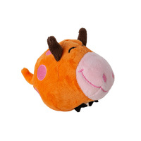 Jouet interactif pour animaux de compagnie, balle en caoutchouc écologique, peluche de luxe, motif chien mignon, classique, moderne, dessin animé, qui couine, rebondit et parle