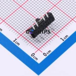 SS-3360D-L3 Slide Switch SMD Switch Double Pole Three Throw Rectangle Pin Header SMD Tab 13mm - Product Image 2
