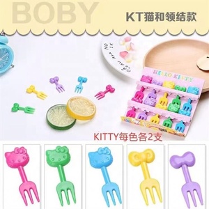 Cibo per alimenti in plastica con addominali, simpatico cartone animato a forma di animale, forchetta per bambini - Product Image 4