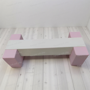 Pastel White Pink Soft <strong>Play</strong> Set, Safe Foam Gym Climber Indoor <strong>Outdoor</strong> Kids <strong>Play</strong> <strong>Equipment</strong> for Birthday Party Event Rental - Product Image 4