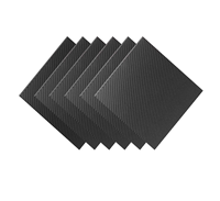 Plaque en fibre de carbone 3K/acier inoxydable 500 mm x 500 mm, épaisseur 0,5 mm-5 mm, usinage CNC et service d'électroérosion à fil, tolérance 0,05 mm
