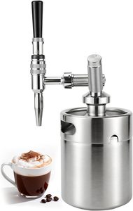 Macchina per Caffè Nitro Cold Brew da 64oz con <span class=keywords><strong>Valvola</strong></span> di Sicurezza e Rubinetto per Crema per Amanti del Caffè - Product Image 2