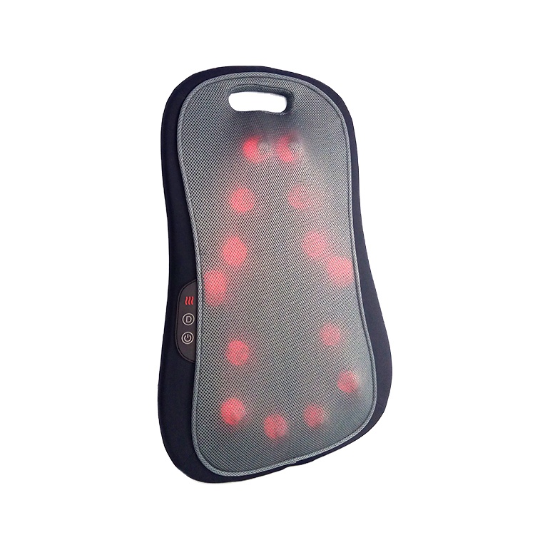 Автомобильное кресло для дома и офиса, Массажная подушка для шеи и поясницы, подушка для массажа, уход за здоровьем, инфракрасная подушка для массажа шиацу