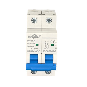 YUNDUN DZ47-63-C25-4P 25A Low Voltage Electrical Din Rail Mount Household Miniature Circuit Breaker (MCB) 4Pole 3KA Breaking Li