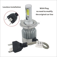 Phares LED C6 12V LED H7 H11 9005 9006 36W 5400Lm Super Lumineux H4 Ampoules de Phare LED pour Voiture Système d'Éclairage Automobile