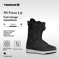 Bottes de snowboard TERROR Air Fastec 1.0 pour freestyle, park et carving, en EVA/cuir/caoutchouc, à enfiler rapidement, pour l'hiver