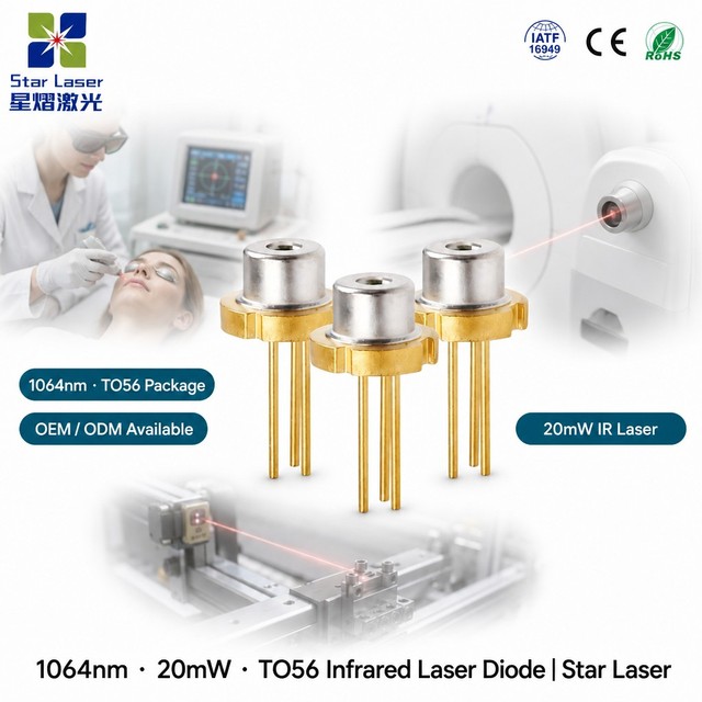 UOC U-LD-102071D 1064nm 20mW Infrared Laser Diode TO-18 5.6mm for Medical Application