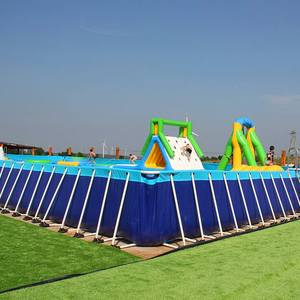 <span class=keywords><strong>Piscine</strong></span> extérieure solaire, cadre en métal et acier, bassin Portable, natation - Product Image 3