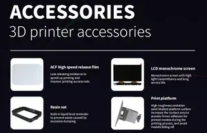 Pionext 수지 3D 프린터 핫 세일 치과 특수 수지 LCD 빛 경화 감광성 3D UV 수지 프린터