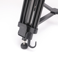 Trépied vidéo professionnel en alliage d'aluminium avec roues, charge utile de 5 kg, tête de trépied portable étanche, support d'écartement pour appareil photo, stock entrepôt américain