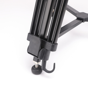 Professional Video <strong>Tripod</strong> With Wheels 5Kg Payload Camera <strong>Tripod</strong> Head Spreader US Warehouse Stock Fast Shipping - Product Image 4