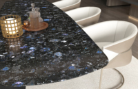 Laystone Pierre de luxe Dalle de marbre noir pour panneau mural Fond de table Pierre naturelle pour la décoration de la maison