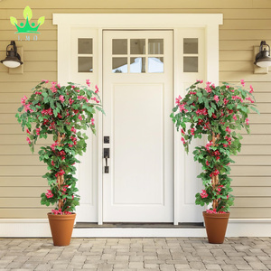 Albero artificiale di bouganville con fiore alto albero di <span class=keywords><strong>fioritura</strong></span> <span class=keywords><strong>in</strong></span> vaso di plastica per il portico anteriore giardino decorazione del partito del giardino - Product Image 4