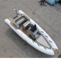 Bateau pneumatique RIB580 en PVC et Hypalon avec coque rigide en fibre de verre, bateau de pêche sportif, capacité de 10 personnes, à vendre