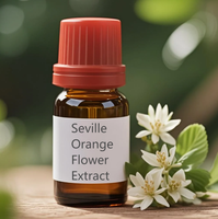 Parfum naturel d'extrait de fleur d'oranger de Séville de haute qualité d'usine pour le concentré pur de fleur d'orange amère de nourriture et de boisson