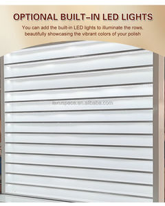 Étagère <span class=keywords><strong>de</strong></span> présentation <span class=keywords><strong>de</strong></span> produits cosmétiques sur pied <span class=keywords><strong>de</strong></span> <span class=keywords><strong>style</strong></span> moderne, taille personnalisée, avec tiroir pour <span class=keywords><strong>salon</strong></span> <span class=keywords><strong>de</strong></span> manucure - Product Image 5