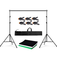 6.5ftx10ft Photographie Kit D'éclairage Parapluie Softbox Ampoule Lumière Studio Soft Box Fond Stand Toile De Fond Produit Arrière-plans