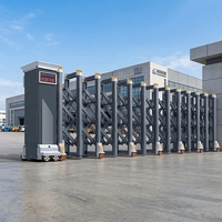 Portail électrique automatique rétractable en acier inoxydable, portail de sécurité pour cours, usines, écoles et unités gouvernementales