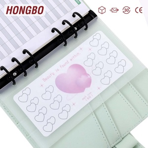 Hongbo nuevo superventas esmerilado/papel <span class=keywords><strong>A6</strong></span> lindo tablero para carpetas de presupuesto como dinero/Organización de inserción de efectivo a $10/$20/$<span class=keywords><strong>50</strong></span> - Product Image 1
