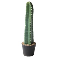 Plante de cactus artificielle verte 60-125 cm en plastique PE résistant aux UV, écologique, pour la décoration intérieure et extérieure du jardin