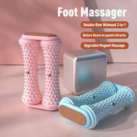 Rouleau de massage des pieds direct usine, entraîneur d'arche plantaire pour fasciite plantaire, rouleau double rangée en forme d'arachide pour pieds plats, vente en gros, personnalisation OEM