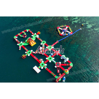 Nouveau design de parcours d'obstacles aquatiques, parc aquatique gonflable flottant pour la plage
