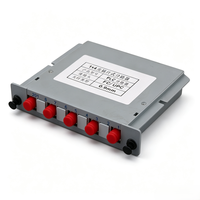 Répartiteur de Fibre Optique PLC LGX Box 1*4 1*8 1*16 FTTH avec Connecteurs FC UPC/APC, Répartiteur de Fibre Optique Type Cassette 1*16