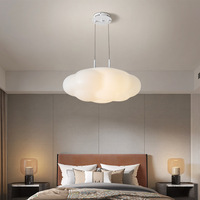 Lampe de plafond en nuage rouge pour chambre d'enfant, design nordique créatif, design moderne et Simple, luminaire décoratif d'intérieur, idéal pour une chambre à coucher