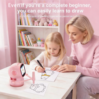 Robot de dessin artistique IA D09 à commande vocale, génération d'images, écran d'affichage, images illimitées, jouet robot STEM pour l'éducation précoce des enfants