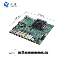 Placa Base Firewall Intel N97 6 Intel I210AT LAN DDR4 32G M.2 Windows10 11 Linux Pfsense Servidor Placa Base Industrial