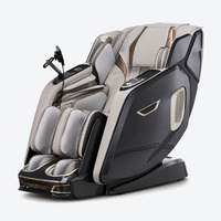 Fauteuil de massage de luxe couleur personnalisée avec rail SL étendu, commande vocale, massage par airbag, chargement sans fil et musique Bluetooth