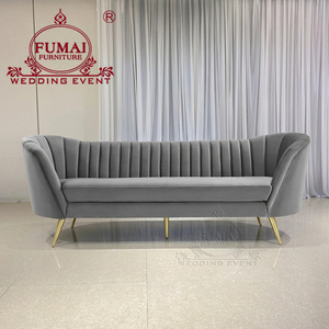 Luxury Furniture Comfortable Lounge Love Seat Velvet <b>Sofa</b> <b>Set</b> - Product Image 5