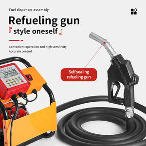 自動ポータブル燃料ポンプ110V220Vディーゼルポンプセット定量流量計とセルフシールガン - Product Image 3