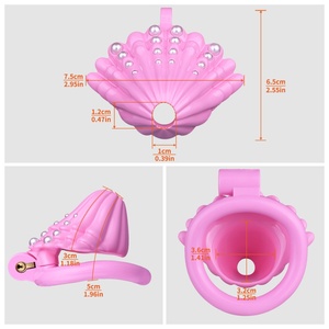 FRRK Panty Chastity for Sissy Male Mini Female Pussy Chastity Device Light Plastic Trainings Cock Cage Adult Sex Toy Wholesale - Product Image 3