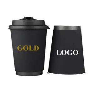 Coffee Cup Factory High Quality Velvet Touch Double Wall Paper Cup For Coffee Hot Chocolate